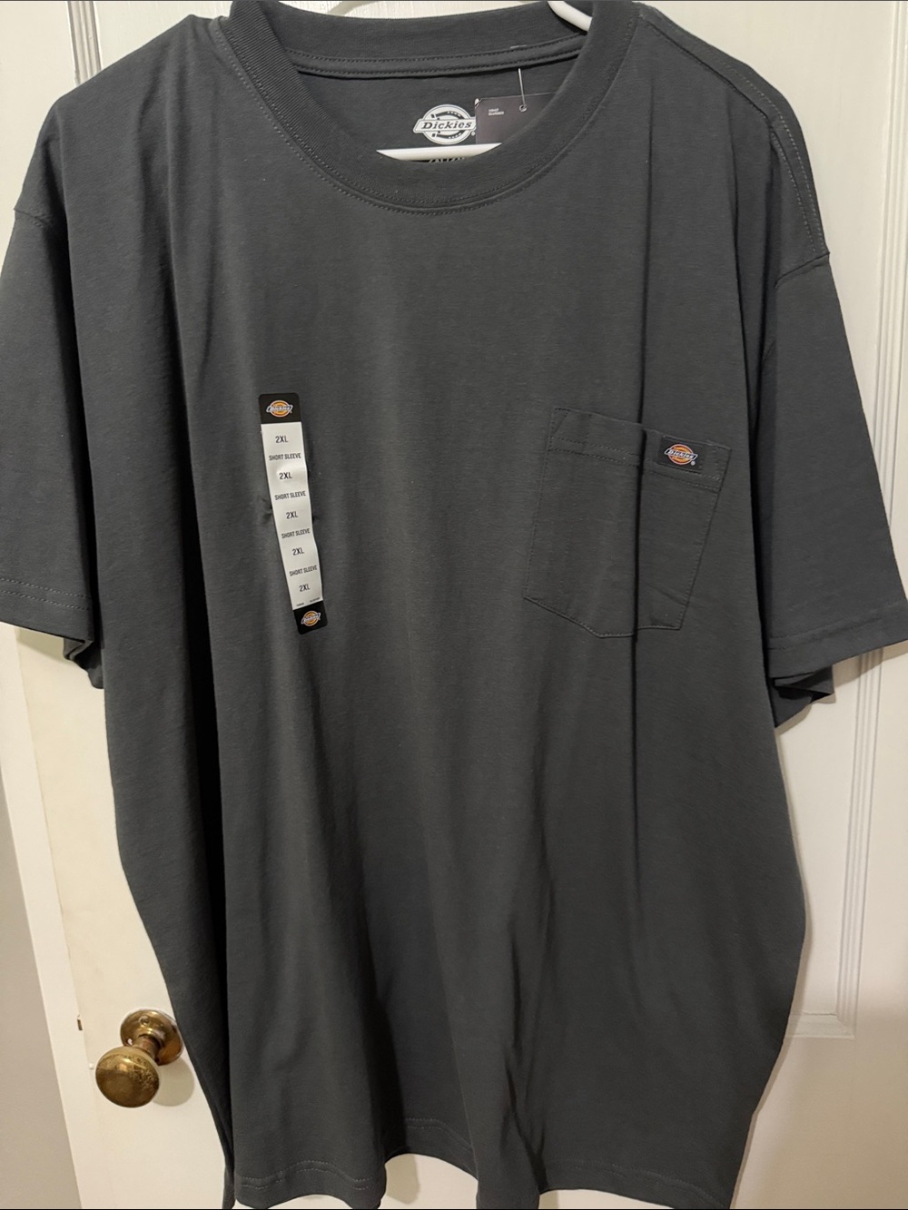 Dickies Charcoal Short Sleeve Pocket Tee